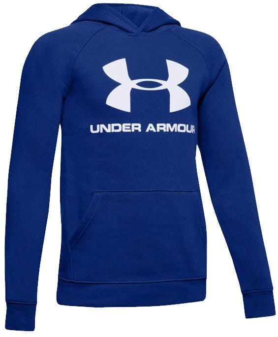 Sweatshirt med hætte Under Armour Rival Logo Hoody-BLU