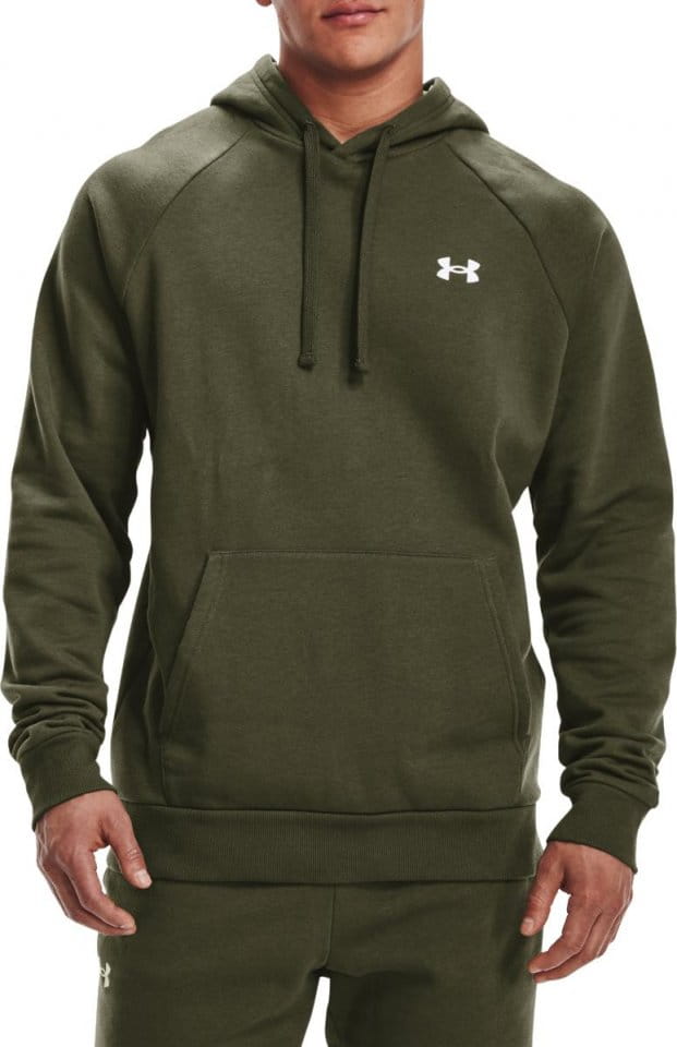 Sweatshirt med hætte Under Armour UA Rival Cotton Hoodie-GRN