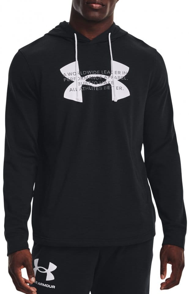 Sweatshirt med hætte Under Armour UA Rival Terry Logo Hoodie-BLK