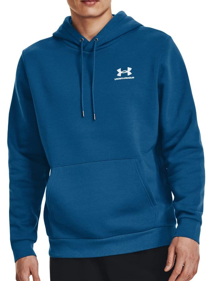 Sweatshirt med hætte Under Armour UA Essential Fleece Hoodie-BLU