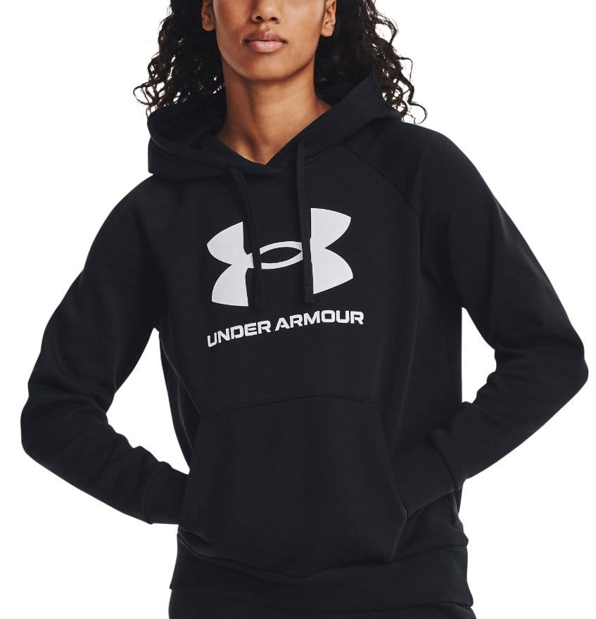 Sweatshirt med hætte Under Armour UA Rival Fleece Big Logo Hdy-BLK