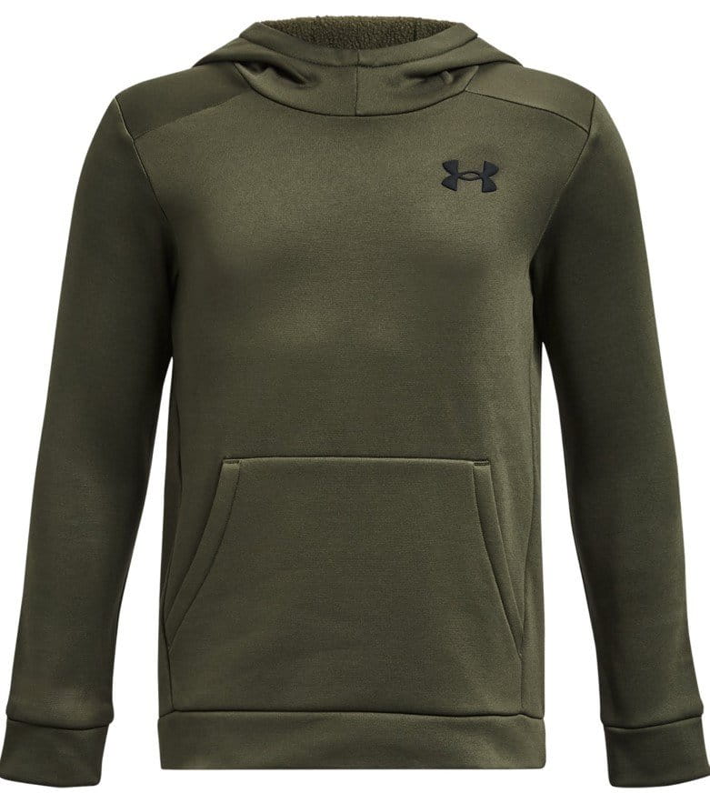 Sweatshirt med hætte Under UA Armour Fleece Graphic HD-GRN