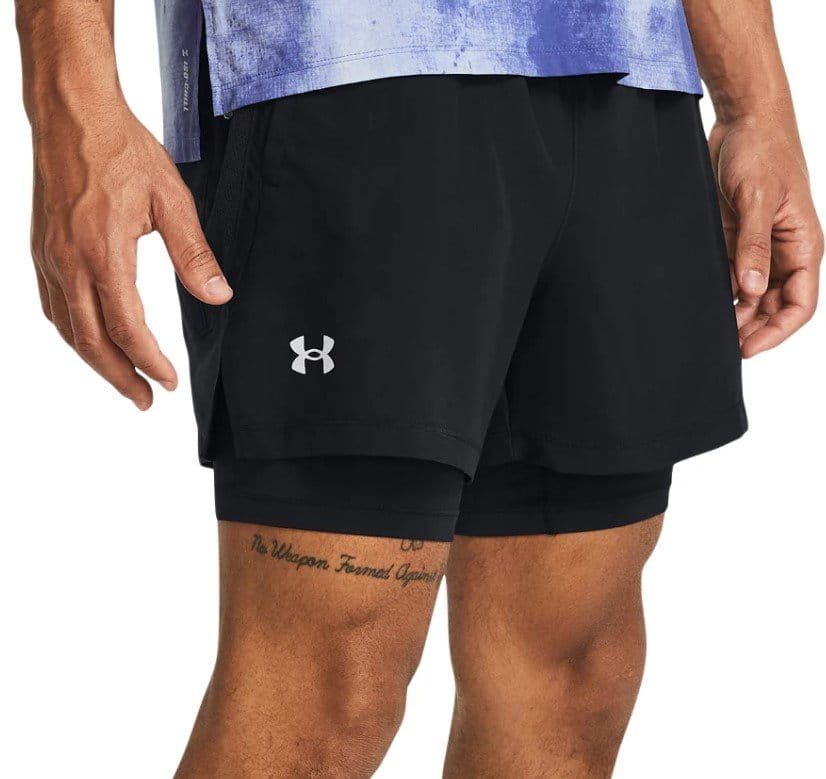 Shorts Under Armour UA LAUNCH 5 2-IN-1 SHORTS-BLK