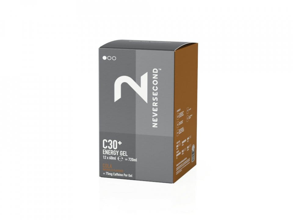NEVERSECOND Energy Gel C30 Cola 60 ml | 12 poser æske