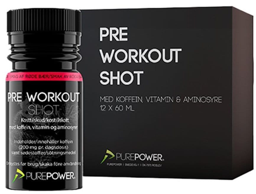 Drikkevare Pure Power Pre Workout Shot 60 ml