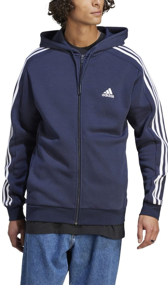 Sweatshirt med hætte adidas Sportswear M 3S FL FZ HD