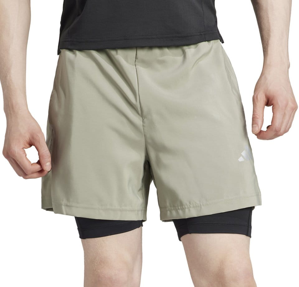 Shorts med underbukser adidas GYM+ WV 2in1 S
