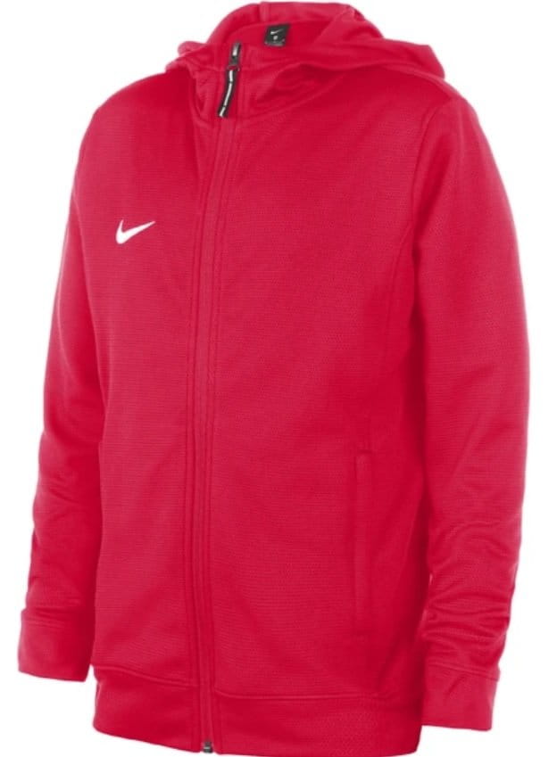 Sweatshirt med hætte Nike YOUTH TEAM BASKETBALL HOODIE FULL ZIP